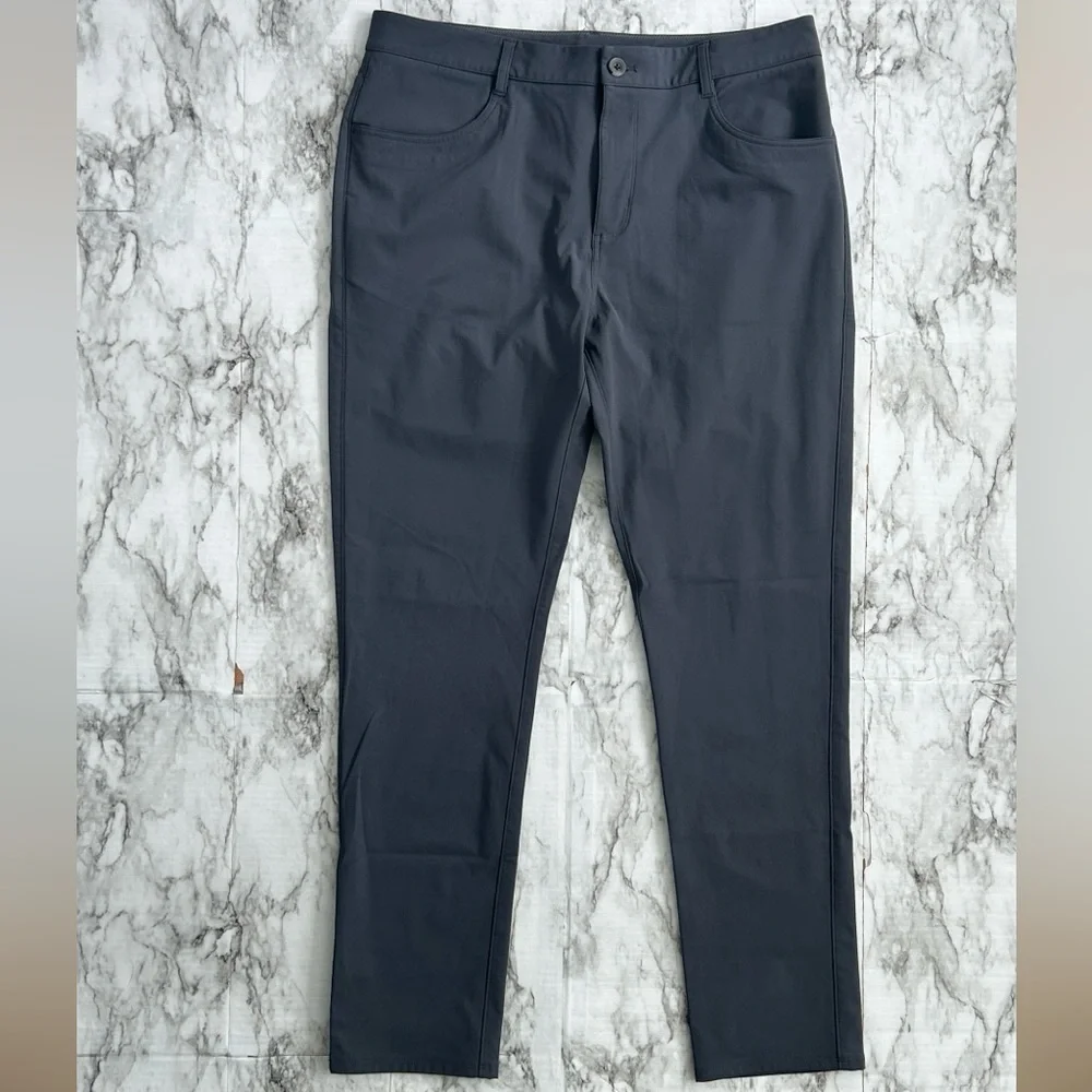 Vuori Men's 34 x30 Meta Pant Athletic performance Slim Fit V430-S Charcoal Grey - Picture 2 of 16